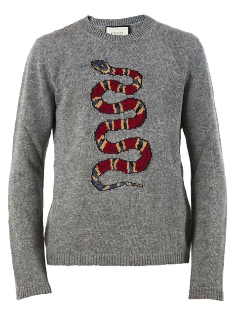 gucci crew neck snake|Gucci Crew neck sweaters for Men .